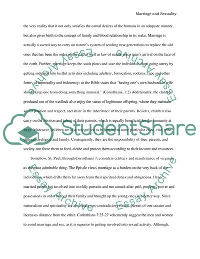 Marriage and Sexuality by Saint Paul