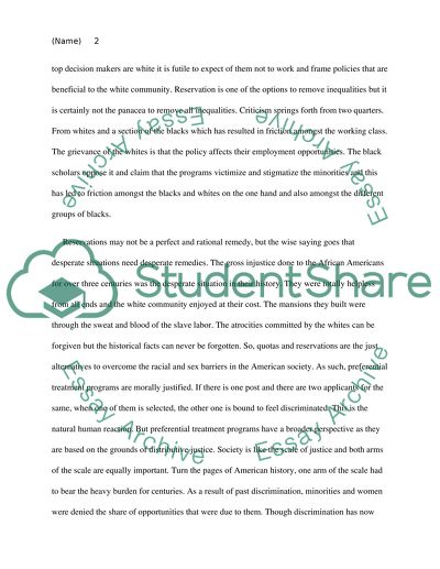 The ethic of equal opportunity