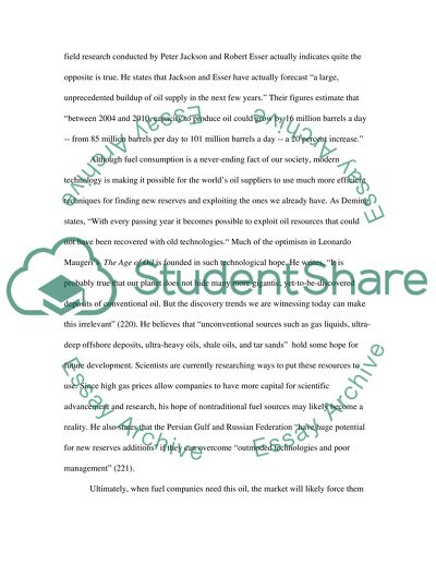 Will the Oil Crisis happen