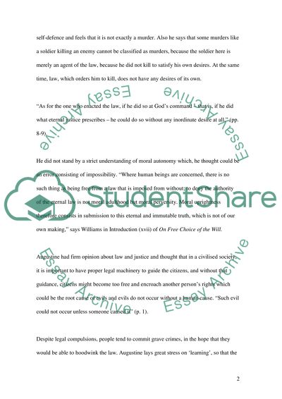 Augustines View on the Death Penalty