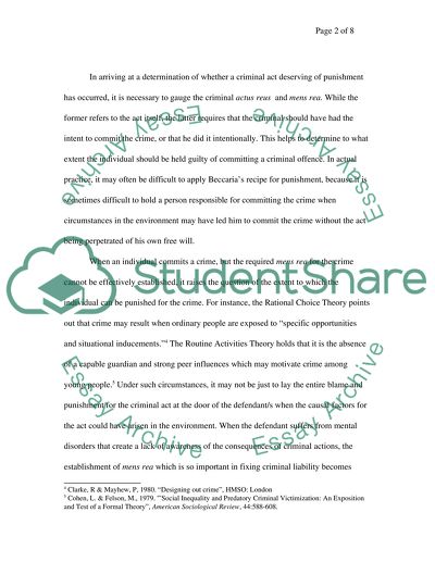 Theories of Punishment: Determining Conviction and Sentencing