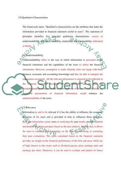 Key Features of the Financial Report