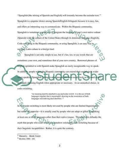 Is Code-Switching: Limited Linguistic Knowledge, or a Useful Discourse Device