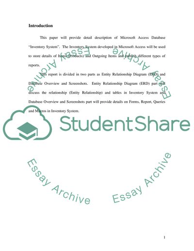 Database Inventory System - Microsoft Access