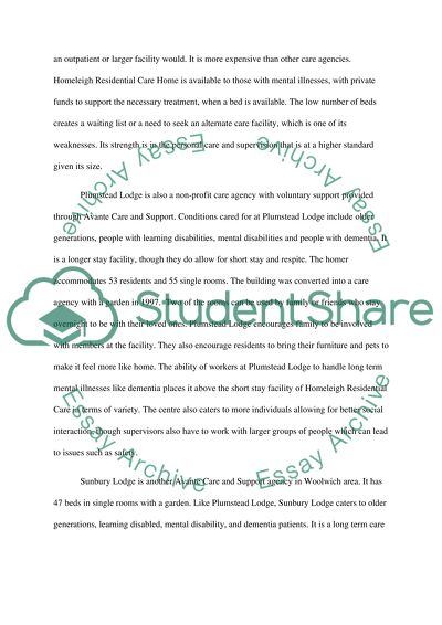 Care Agencies within my local area. (MY post code is SE 18 4 DS )