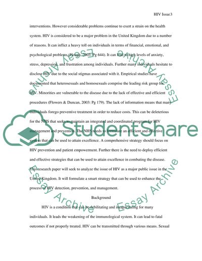 Analysis of Human Immunodeficiency Virus