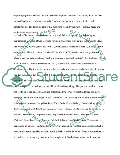 Criminal Law and Crimes against the Persons