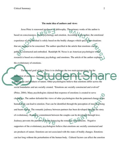 Jesse Prinz Professor of Philosophy