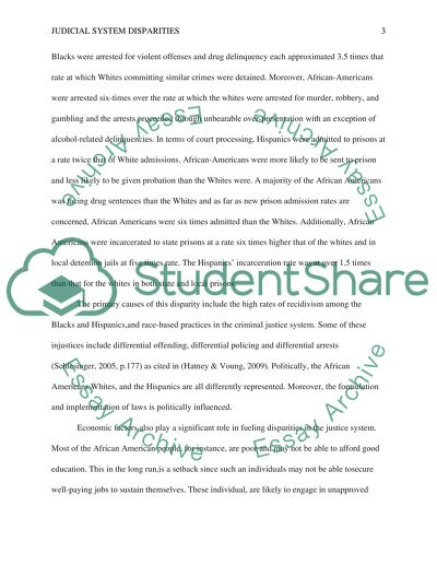 Disparity in the prison system