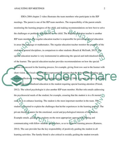 Understanding IEP Meetings