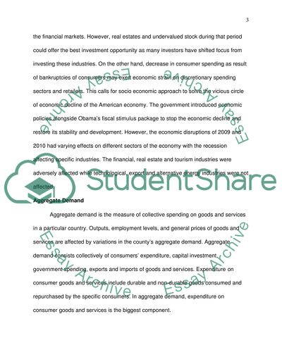 American Economy over the Last Two Years