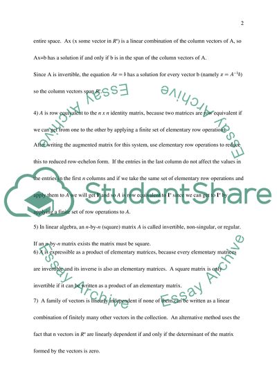 Equivalent Statements in Algebra