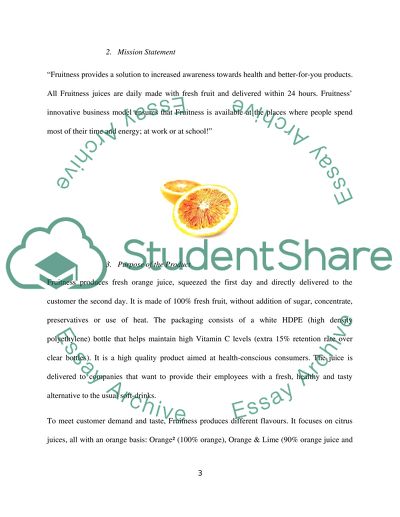 Product Idea and Promotion - Fruitiness