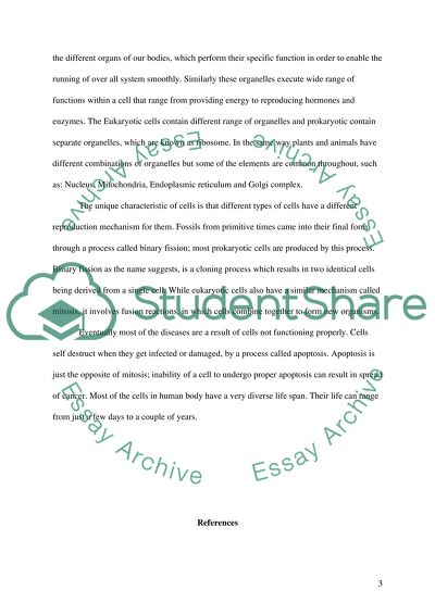 Cells as the Most Basic and Fundamental Units of Life