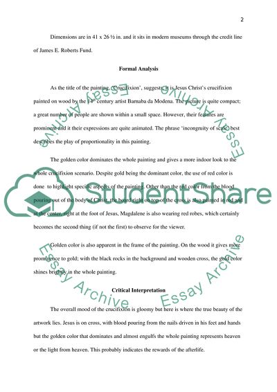 Crucifixion by Barnaba da Modena