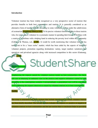 The Impact of Volunteer Tourism on Host Communities