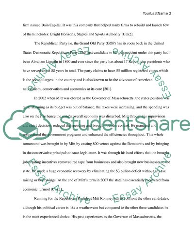 Mitt Romney For President