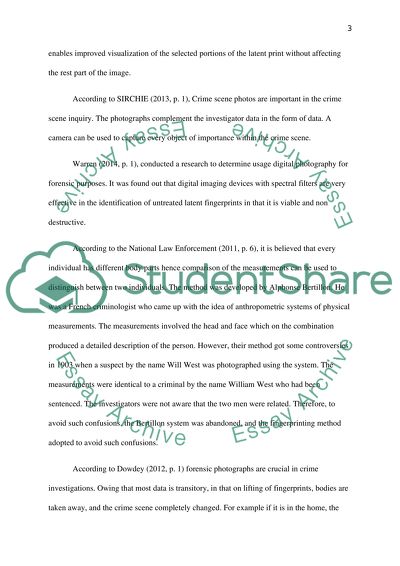 Fingerprint Photographic Technique for Recover of Marks