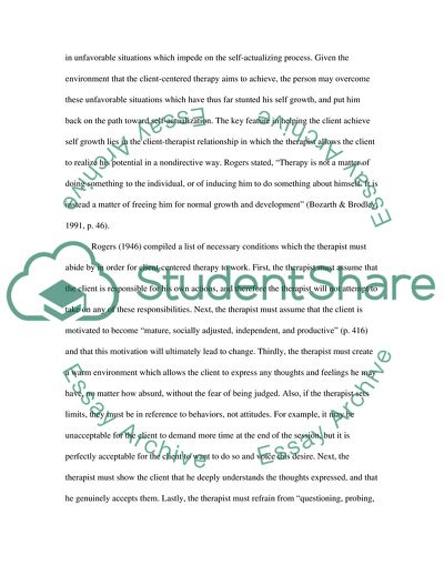 Client-Centered Therapy