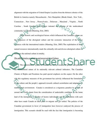 Country Analysis: Canada