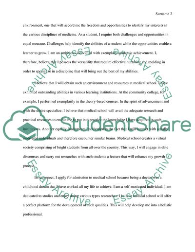 Applying to a Medical School