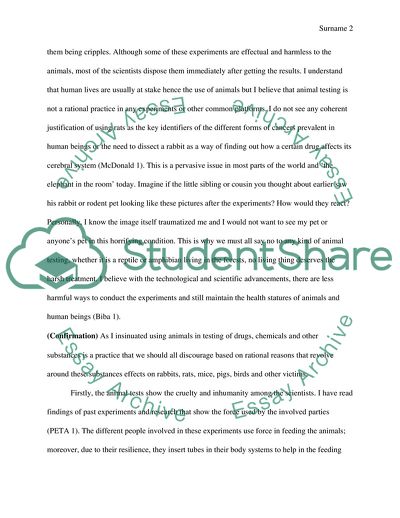 No to Animal Testing