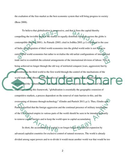 Globalisation and the Role of the State