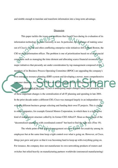 Enterprise IT at Cisco