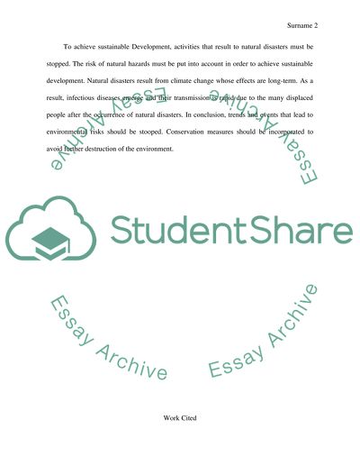 Disaster, Climate, Development