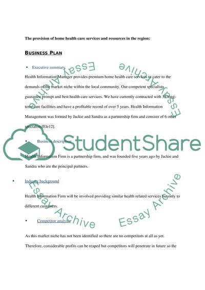 Planning in the Health-Care Setting