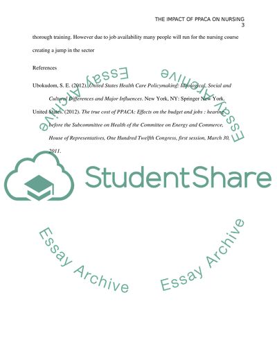 The Impact of PPACA on Nursing