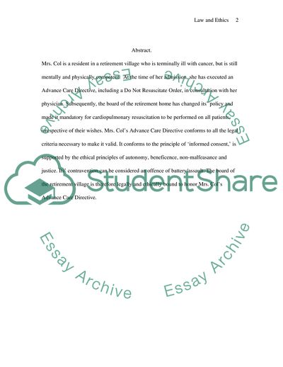 Law and Ethics in Nursing Practice