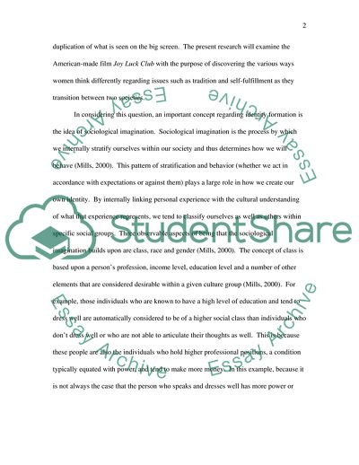 Female Identity as a Cultural Process