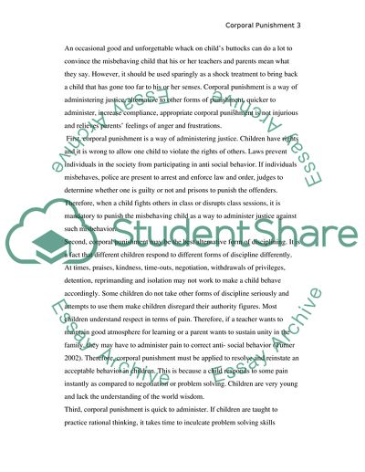 Discipline without Distress - Corporal Punishment