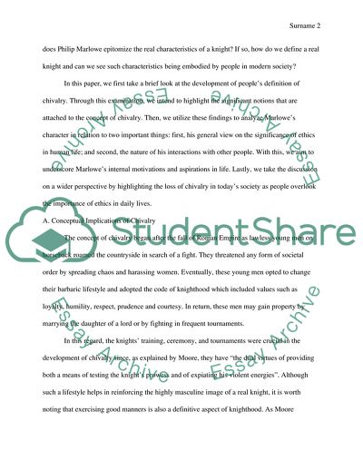 Philip Marlowe: Last Knight in The City, Chivalry dies with Philip