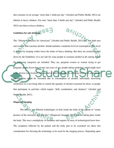 The Effects of Alcohol Abuse or Binge Drinking on a Diagnostic Imaging Department