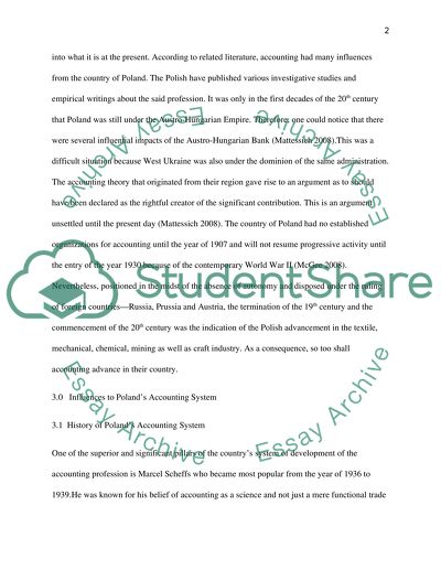 The Arrangement and Composition of the Accounting Structures in the Country
