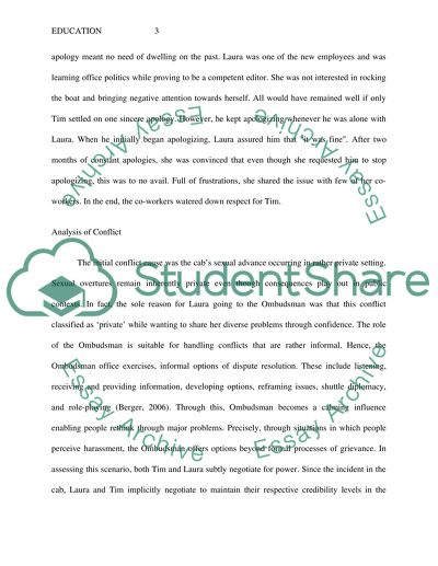 Analyzing Conflict and the Influence of a Collaborative Environment