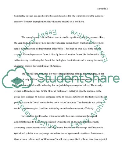 Detroit and municipal bankruptcy