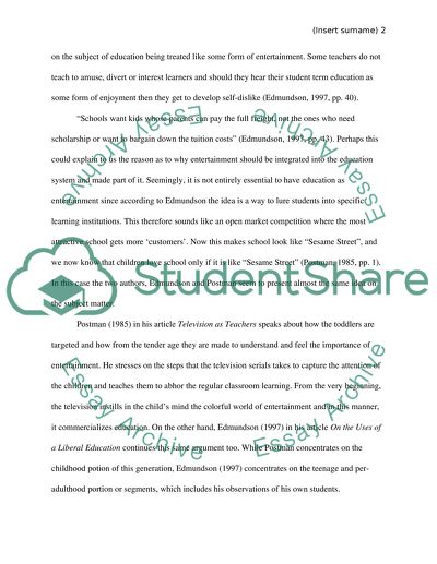 Education-as-Entertainment