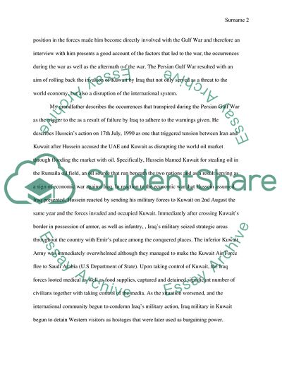 The Persian Gulf War