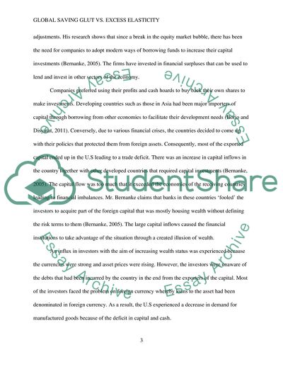 Global Saving Glut vs Excess Elasticity