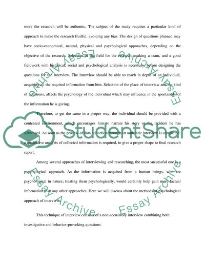 What do you consider are the essential attributes of an interviewer and why