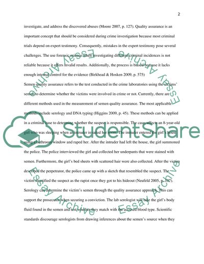 Current Issues in Forensic Science