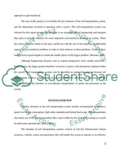 Rail Transportation Engineering System