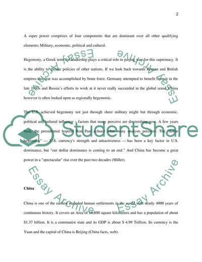 China Will Be the Next Global Superpower