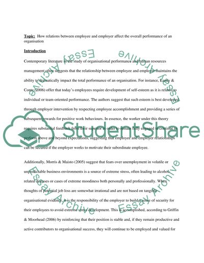 Organisational Performance