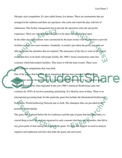 Marketing Plan of a Kickboxing Tournament