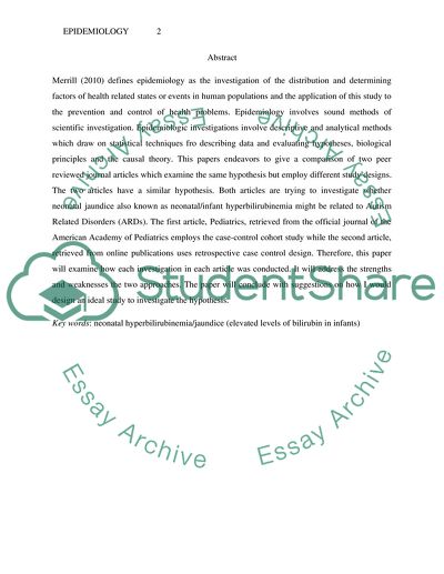 Is Neonatal Hyperbilirubinemia Associated with Autism Spectrum Disorders