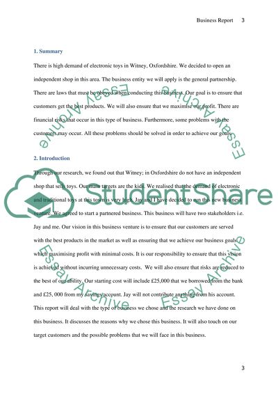 University report structure example image